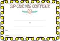 Cupcake Wars Winner Certificate Template FREE Printable 3