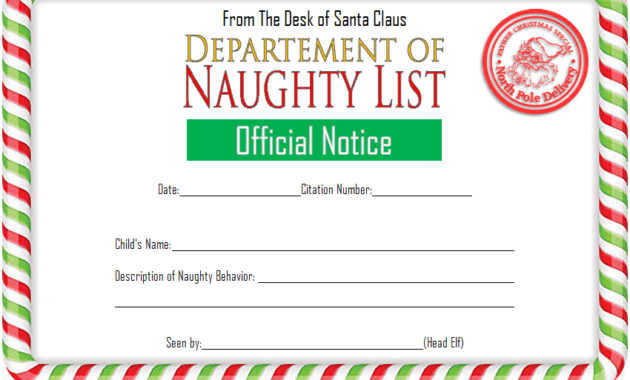 santa naughty list certificate template, naughty list certificate template free download, department of naughty list certificate, santa naughty list warning call, naughty list certificate free printable, free printable santa naughty list certificate