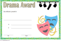 Drama Certificate Template Free Printable 4