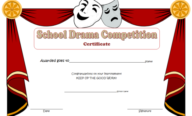 drama certificate template free, drama competition certificate template, drama queen certificate template, drama queen award certificate, drama award certificate template free, drama certificates printable