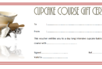 Free Cupcake Gift Certificate Template Printable 2