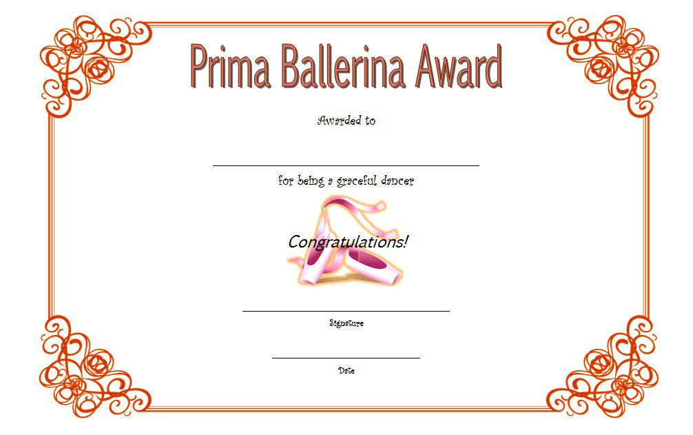 ballet certificate, level 33 intermediate ballet certificate, ballerina award certificate, ballet certificates to print, ballet certificate of participation, ballet certificate templates for word, ballet certificate ideas