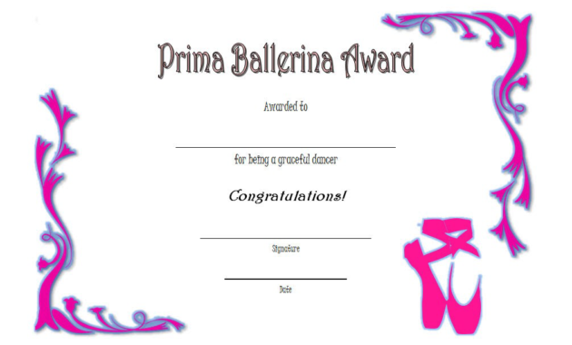 ballet certificate, level 33 intermediate ballet certificate, ballerina award certificate, ballet certificates to print, ballet certificate of participation, ballet certificate templates for word, ballet certificate ideas