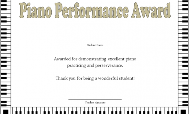 piano certificate template, piano recital certificate template, piano exam certificate template, piano certificate free printable, piano recital certificate free printable