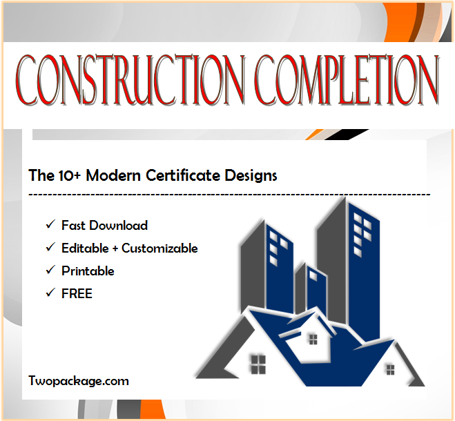 certificate of completion construction template, construction certificate of completion template, building certificate of completion template, construction training certificate template, construction vesting certificate template, construction certificate template
