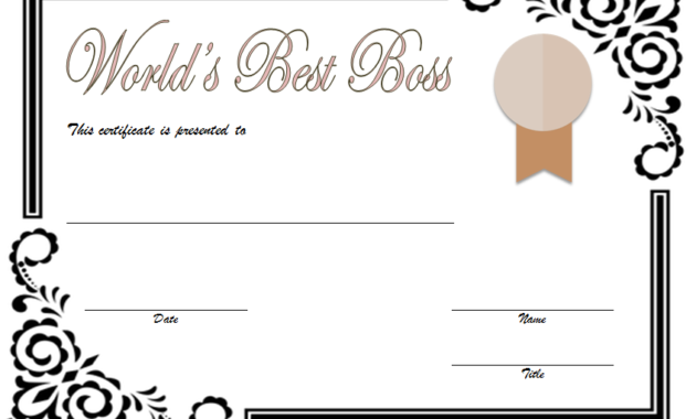 world's best boss certificate template, national boss's day certificate, boss's day certificate, best boss certificate templates, funny boss's day certificate, best boss award certificate, best boss ever certificate
