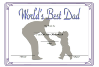 Best Dad Certificate Free Printable 2