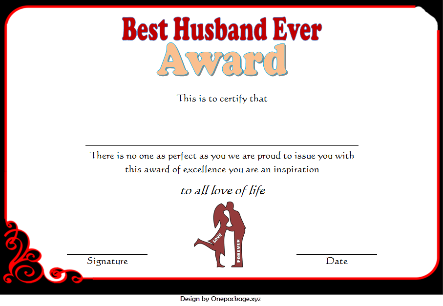 world's best husband certificate template, best husband award certificate free, best husband ever certificate, best husband certificate template, free printable best husband certificate