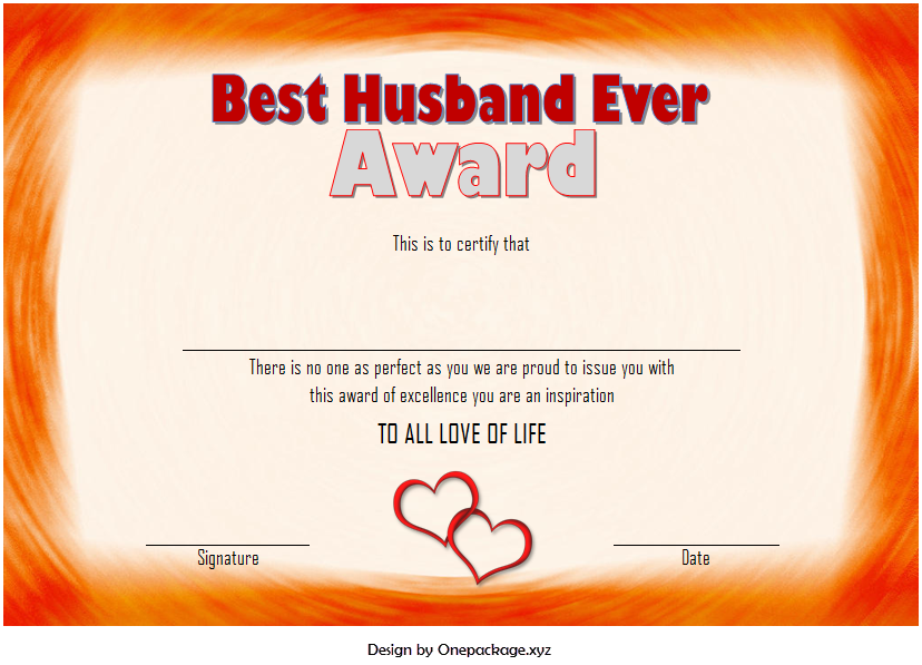 world's best husband certificate template, best husband award certificate free, best husband ever certificate, best husband certificate template, free printable best husband certificate