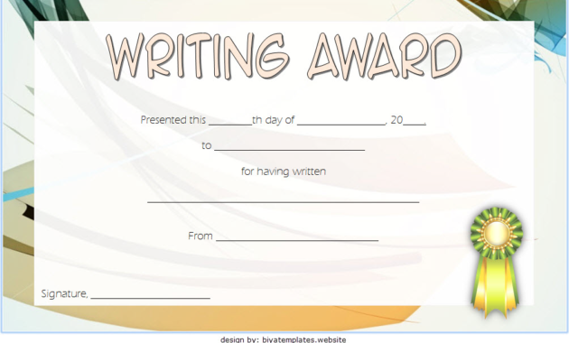 writing certificate template, writing competition certificate template, creative writing certificate template, essay writing competition certificate, writing contest certificate template