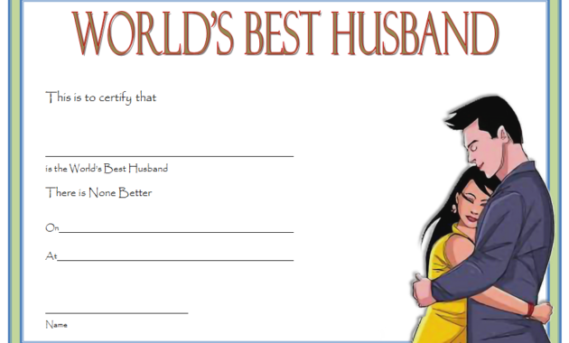 world's best husband certificate template, best husband award certificate free, best husband ever certificate, best husband certificate template, free printable best husband certificate