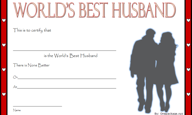 world's best husband certificate template, best husband award certificate free, best husband ever certificate, best husband certificate template, free printable best husband certificate