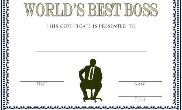 world's best boss certificate template, national boss's day certificate, boss's day certificate, best boss certificate templates, funny boss's day certificate, best boss award certificate, best boss ever certificate