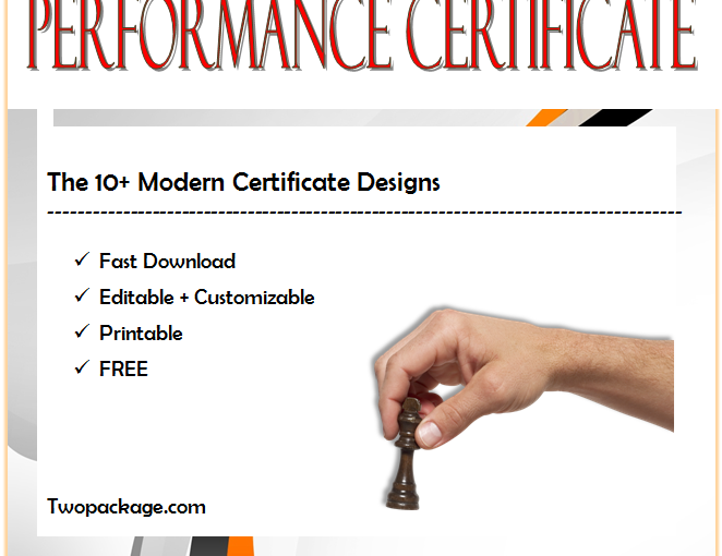 10+ Performance Certificate Templates Free Download