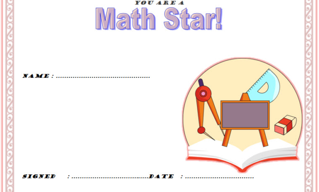 math achievement award certificate templates, math award certificate template, math achievement certificate template, math olympiad certificate template, best in mathematics certificate template, mathematics achievement certificate