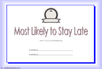 FREE Most Likely to Certificate Template Printable 2