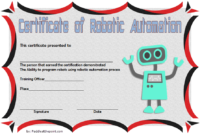 FREE Robotics and Intelligent Systems Certificate Template 1