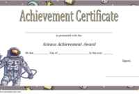 FREE Science Achievement Certificate Template 2