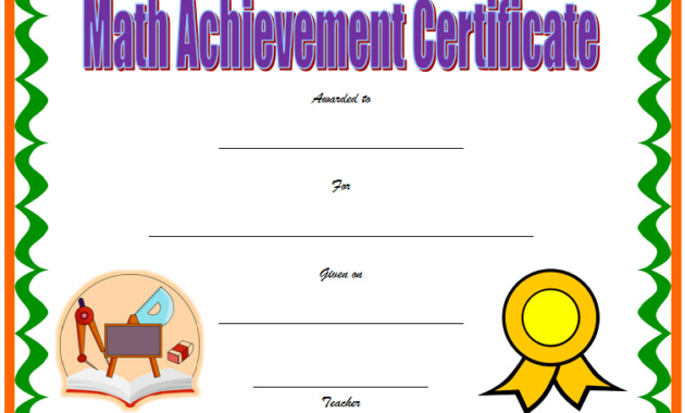 math achievement award certificate templates, math award certificate template, math achievement certificate template, math olympiad certificate template, best in mathematics certificate template, mathematics achievement certificate