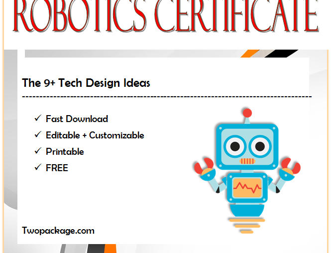 robotics certificate template, certificate in robotics, robotics engineering certificate, robotics technician certificate, robotics club certificate