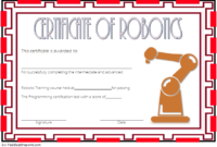 Robotics Technician Certificate Template 2 FREE
