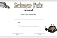 Science Fair Certificate Template Free Download 3
