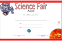 Science Fair Certificate Template Free Download 4