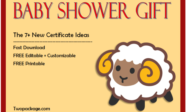 baby shower gift vouchers, baby shower gift certificate template free, baby shower gift certificate ideas