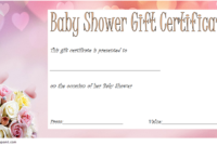 Baby Shower Gift Certificate Template FREE (2nd Idea)