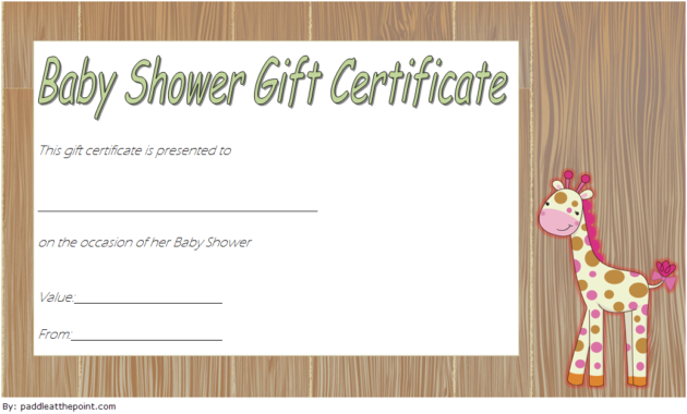baby shower gift vouchers, baby shower gift certificate template free, baby shower gift certificate ideas