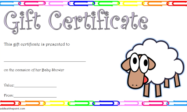 baby shower gift vouchers, baby shower gift certificate template free, baby shower gift certificate ideas