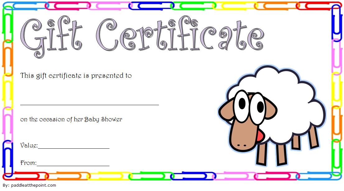 baby shower gift vouchers, baby shower gift certificate template free, baby shower gift certificate ideas