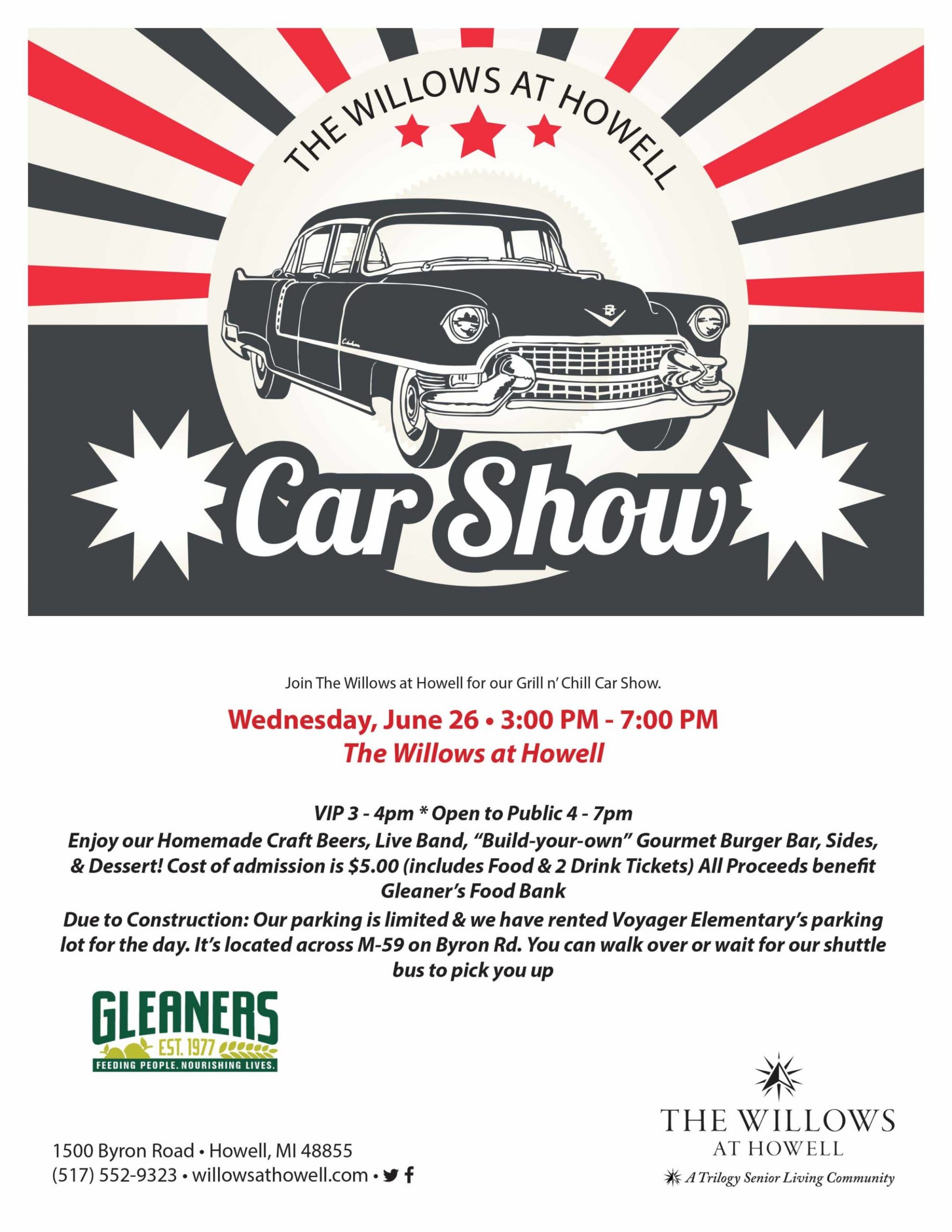 Car Show Window Card Template