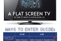 2nd TV Raffle Flyer Template Free Design Sample