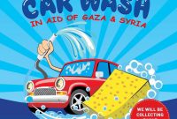 Charity Car Wash Poster Template Free Design (2nd Choice)