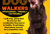 Dog Walking Flyer Template Download (3rd Design Sample Free)