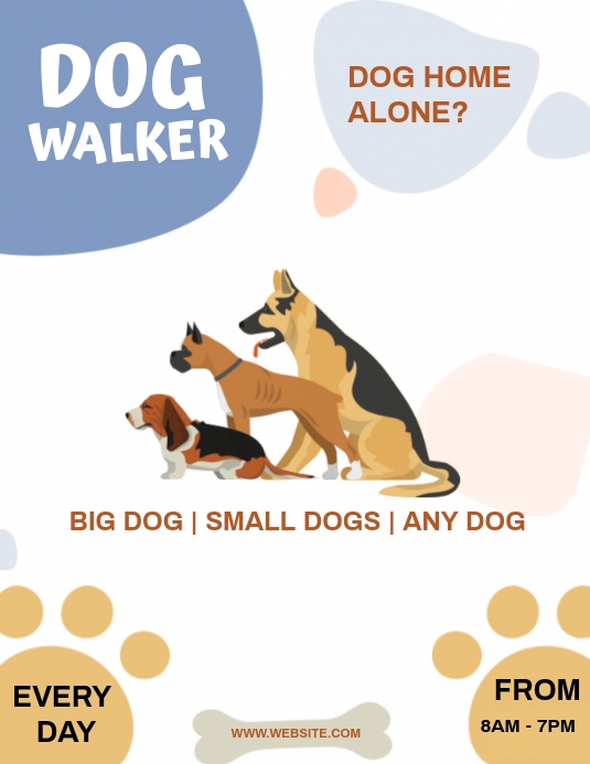 Dog Walking Flyer Template Download (Free 8+ Design Samples)