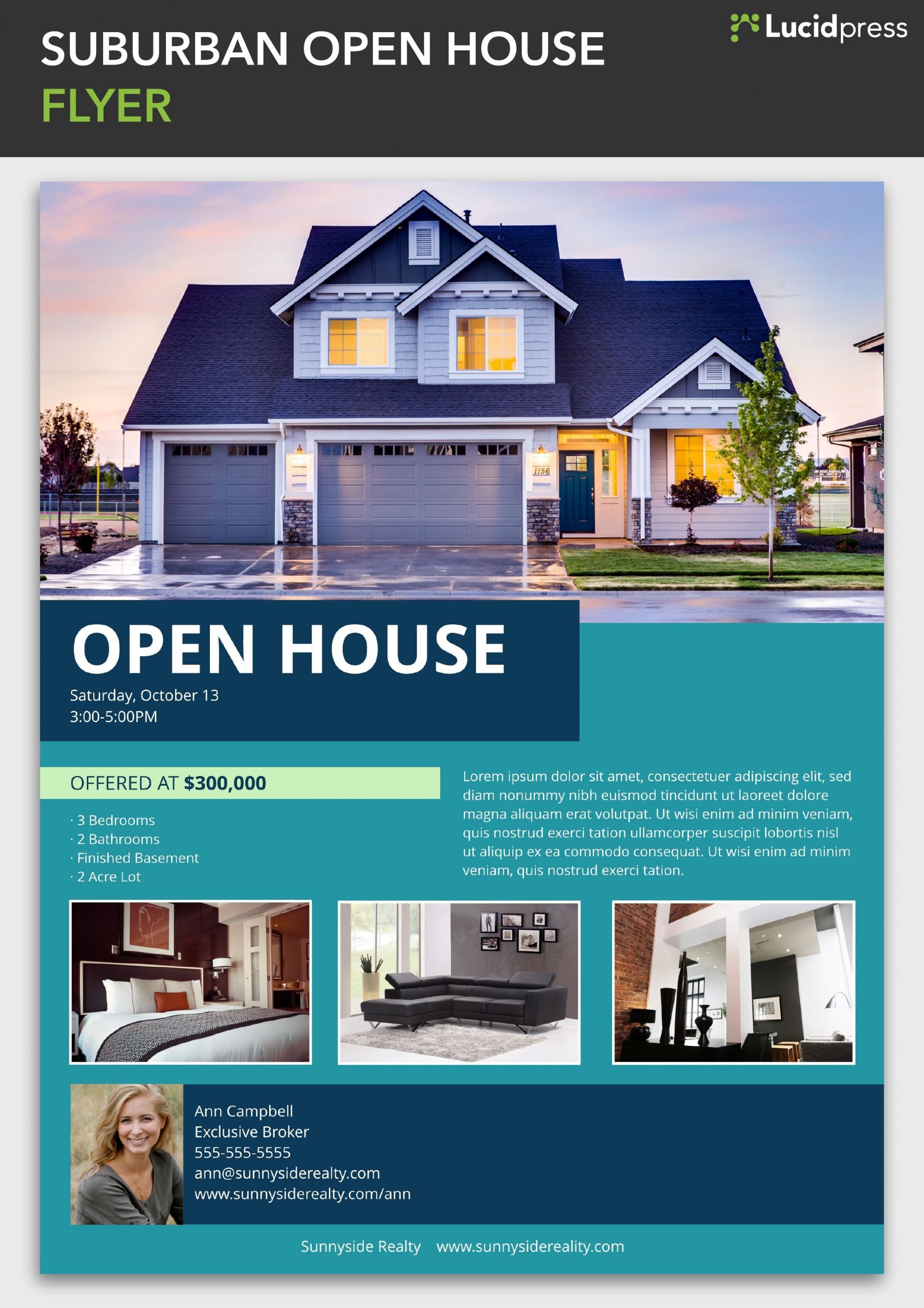 The 2021 Amazing Open House Flyer Free Design Ideas