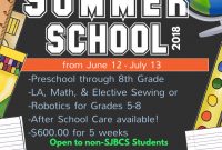 2nd Summer School Flyer Template Free Design Idea