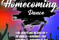 4th Homecoming Dance Flyer Template Free Design Idea