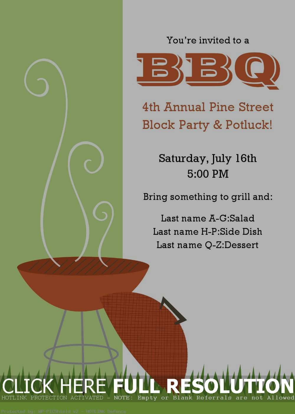 BBQ Flyer Template Word Free Design (2nd Sample) 3