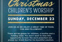 Church Christmas Flyer Template Free Printable (3rd Best Option)