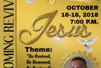 Church Homecoming Flyer Template Free Printable (3rd Design Idea)