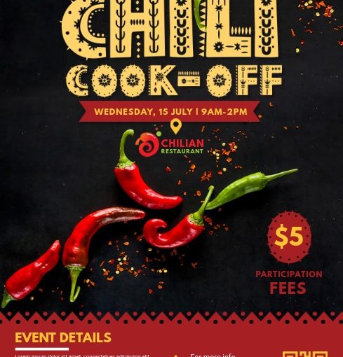 Free Chili Cook Off Flyer Template Design (The 11+ Hottest Ideas)