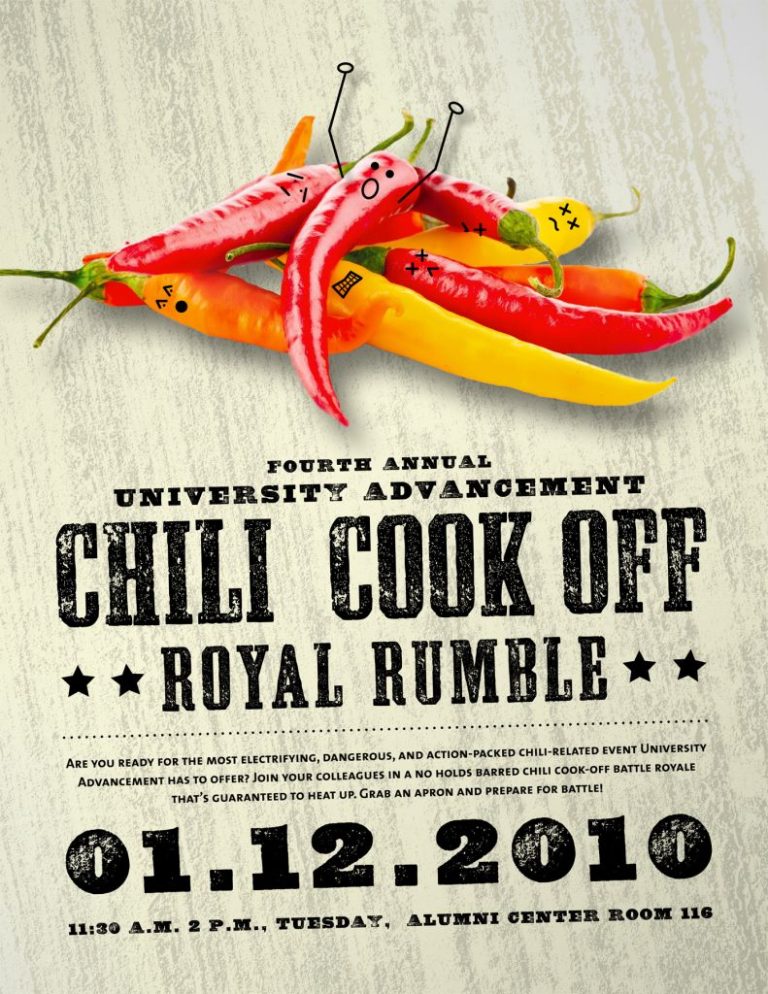 Free Chili Cook Off Flyer Template Design (The 11  Hottest Ideas)
