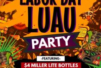 Labor Day Party Flyer Free Printable (1st Amazing Template Idea)