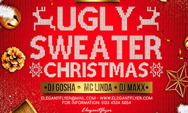 ugly christmas sweater flyer template, ugly christmas sweater contest flyer template free, ugly christmas sweater party flyer template, christmas event flyer template, ugly christmas sweater for men, extremely ugly christmas sweaters