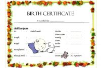 1st Odd Baby Boy Birth Certificate Template Free Editable Design