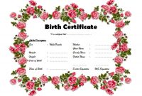 Baby Birth Certificate Printable Free (1st Funny Design)