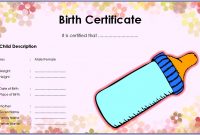 Baby Birth Certificate Printable Free (2nd Funny Design)